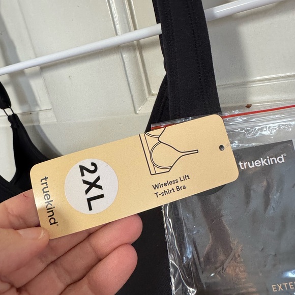NWT TrueKind black wireless lift t-shirt bra size 2x - Picture 3 of 6